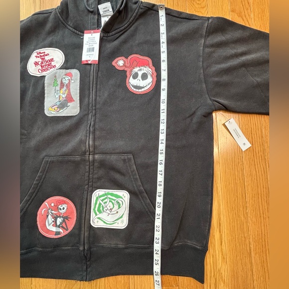 Disney Nightmare Before Christmas Multi-patch Full Zip Women's XL Hoodie NWT - Picture 8 of 11